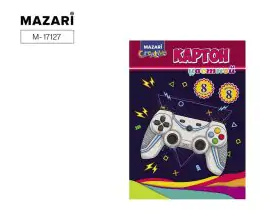 Набор цв. картона А4 8л.8цв. Mazari немел. 200г/м2 в папке (40)
