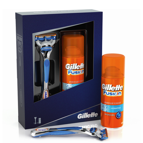 ПН/МУЖ. Gillette Fusion  (станок + гель для бритья 75мл.)