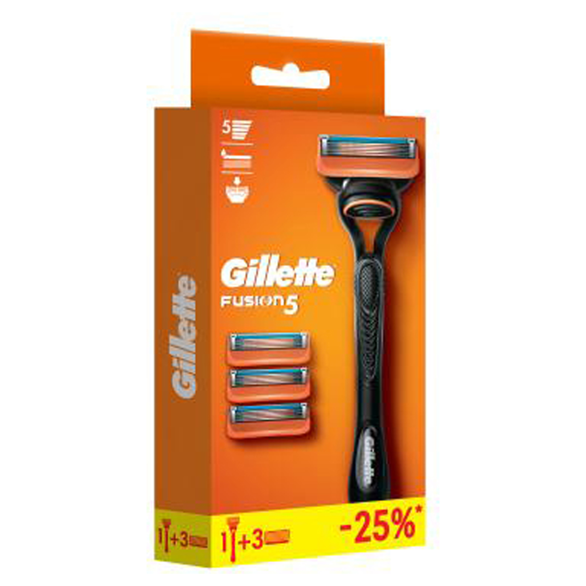 Станки Gillette Fusion с 4 касетами