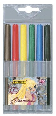 Фломастеры 6цв. Proff Феечки пл.уп.