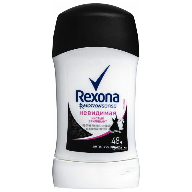 Дез. тверд. Rexona 40мл. жен. Невидимый Чистый бриллиант (6)