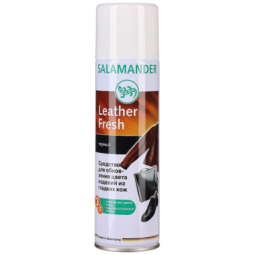 Крем для обуви Salamander 250мл. черн. Аэрозоль Leather Fr для кожи
