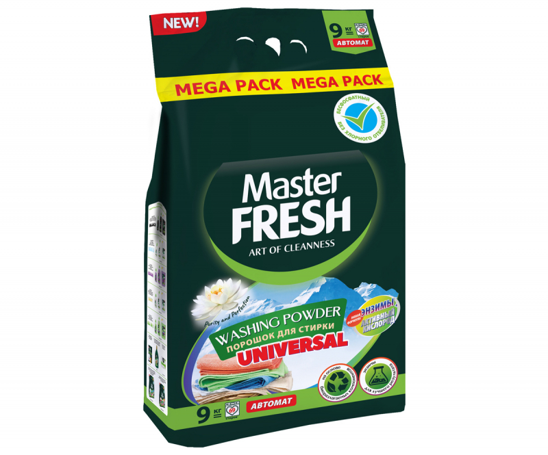 Стир.порошок Master FRESH авт. 9кг Универсал