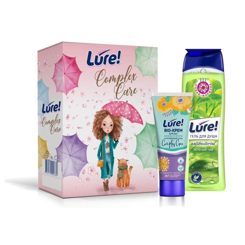 ПН/ЖЕН. Lure Complex Care (гель д/д Зеленый чай 260мл+крем д/рук 75мл) 9755