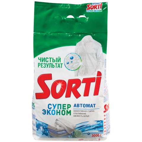 Стир.порошок Сорти авт. 3кг. СуперЭконом (4)