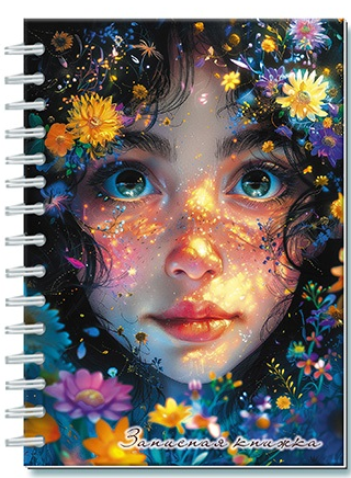 Зап. книжка А6 100л. АппликА на гребне 7БЦ
