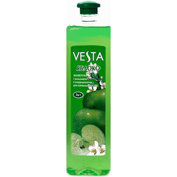 Шампунь Vesta 1л. 2в1 Яблоко (12)