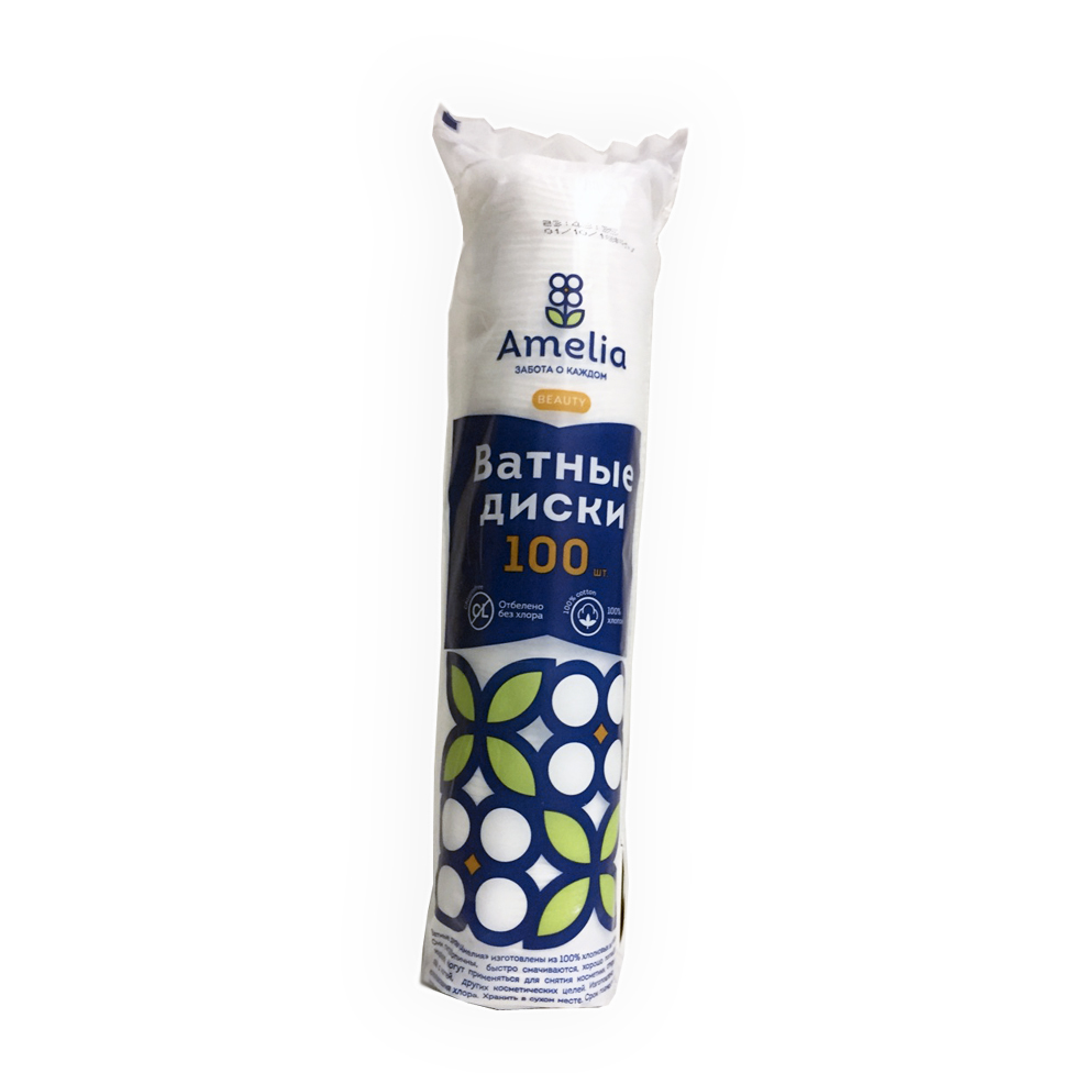 Ватные диски Amelia 100шт