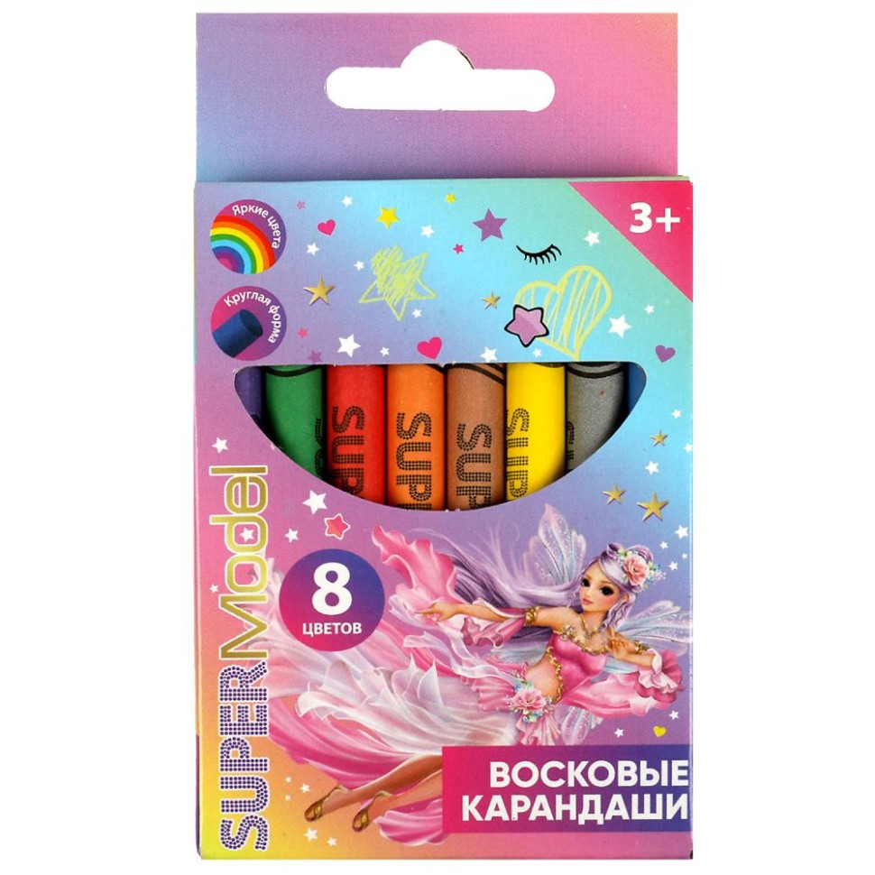 Набор воск.мелков 8цв. TIK TOK GIRL