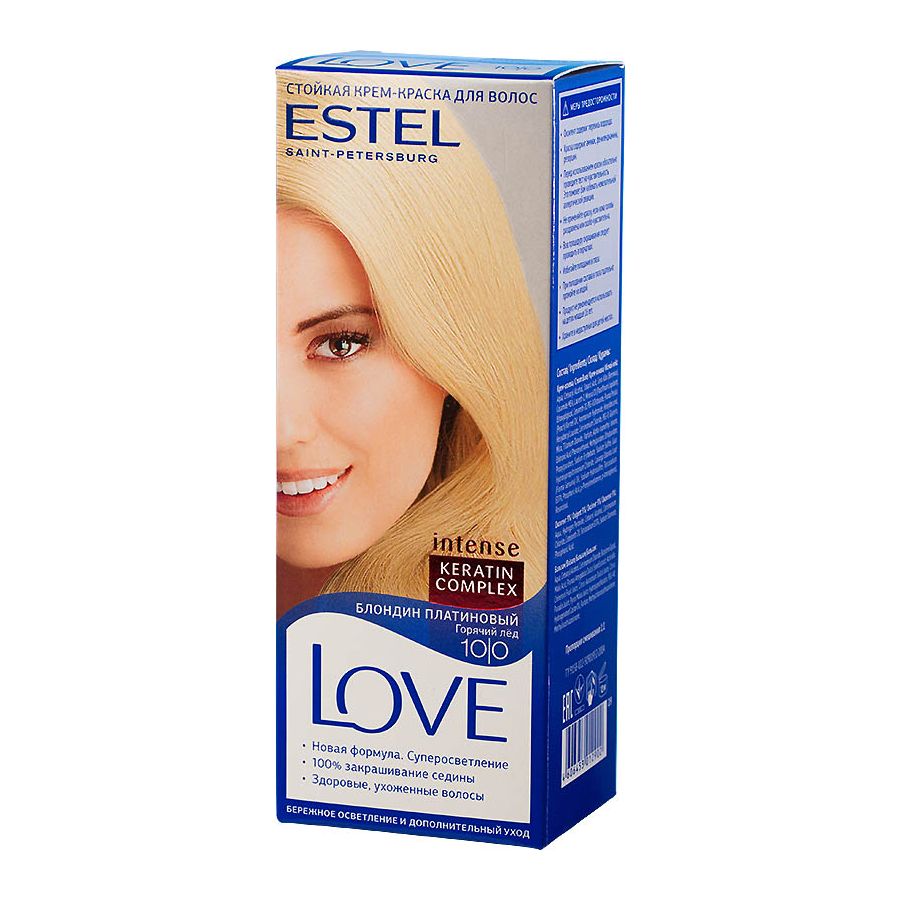 Краска д/волос Estel Love 10/0 Платиновый блондин (10)