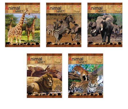 Тетрадь 48л. лин. Хатбер "Animal Planet" (уп.10шт.)