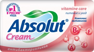 Мыло Абсолют 90г. Cream Vitamin care 6135 (уп.6)