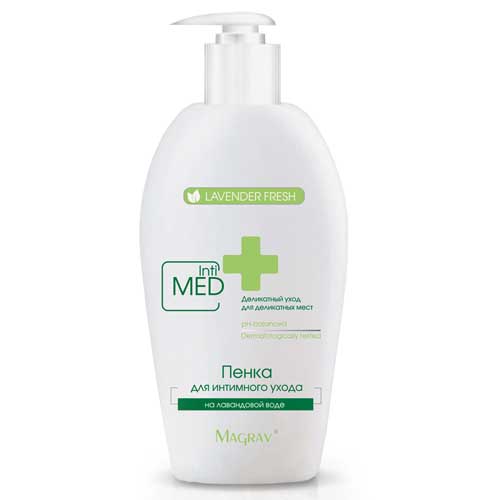 Интим-Пенка Маграв 250мл. IntiMed для интимного ухода на лаванд. воде Lavender fresh