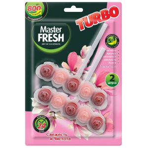 Освежитель для унитаза Master FRESH Турбо 2шт. блок Магнолия