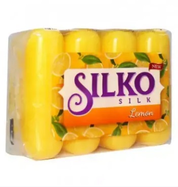Мыло Silko Silk 4*70г. Лимон