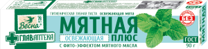 Зубн.паста Весна 90г. Мятная освежающая мята В ФУТЛЯРЕ 8095 (48)