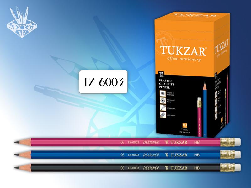 Карандаш прост. Tukzar Designer пласт.корп. (уп.144шт.)