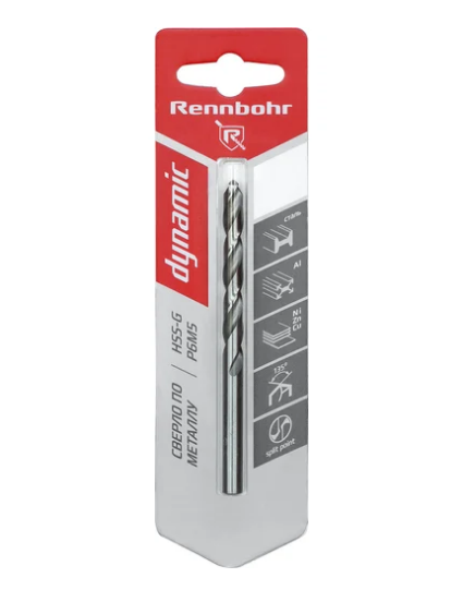 Сверло по металлу 8,0*75/117мм Rennbohr Basic HSS-R