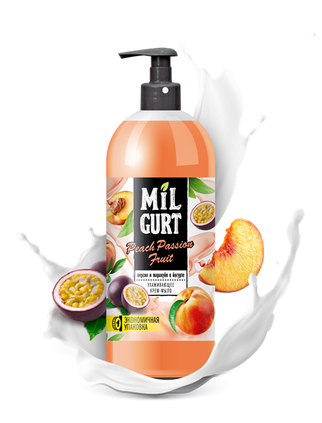 Мыло жидк. Весна 860г. Milgurt персик и маркуйя в йогурте 5190 (8)