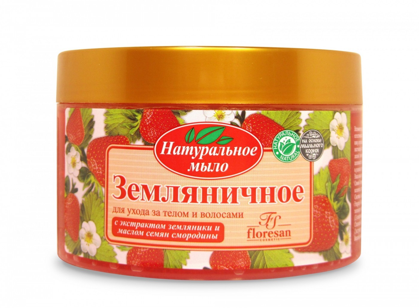 Мыло жидк. Floresan 450мл. Густое земляничное