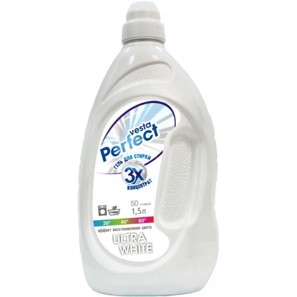 Стир.жидкость Vesta 1.5л. Perfect Ultra White