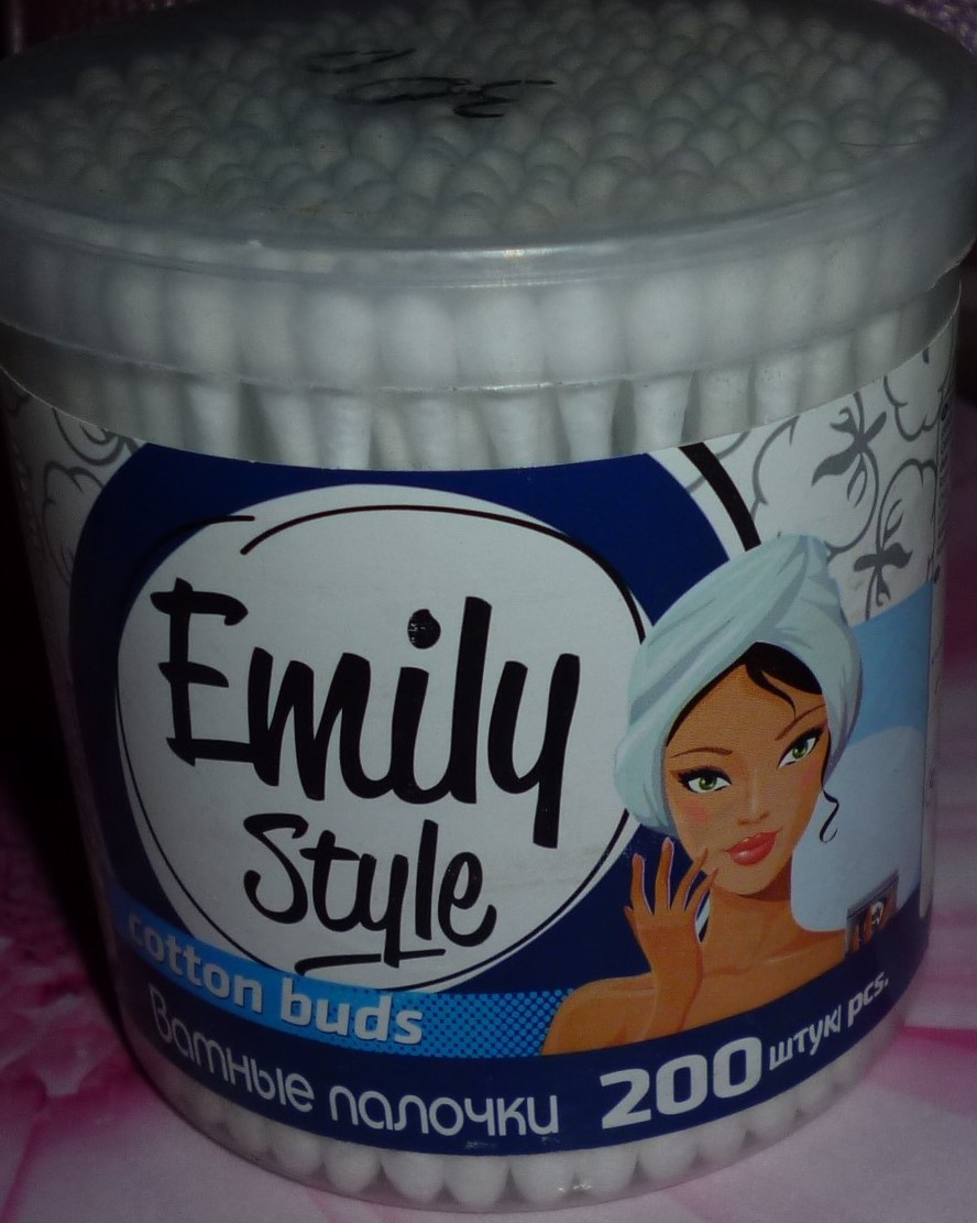 Ватные палочки Emily Style 200шт. БАНКА (24)