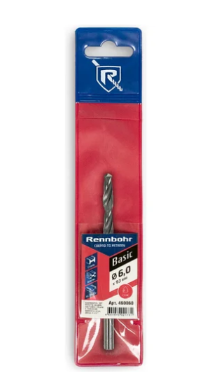 Сверло по металлу 6,0*57/93мм Rennbohr Basic HSS-R
