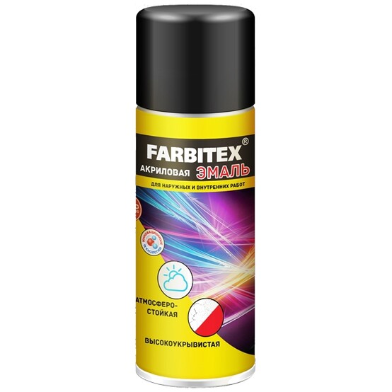 Эмаль аэрозольная FARBITEX 1014 СЛОНОВАЯ КОСТЬ 520мл. (12)