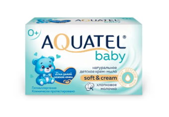 Мыло Aquatel 90г. baby хлопковое молочко 6306 (24)