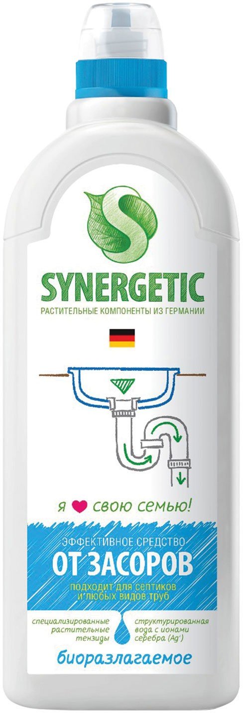 Ср-во Synergetic 750мл. От засоров