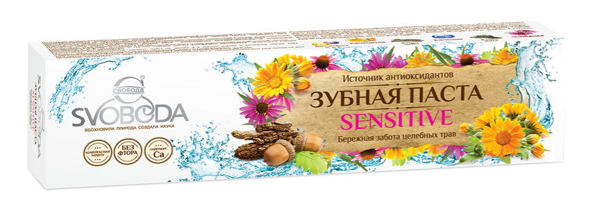 Зубн.паста Свобода 124г. Sensitive (24)