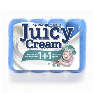 Мыло Аистенок 4*90г. Juicy cream Мор. мин+Детокс***