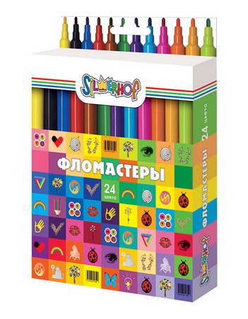 Фломастеры 24цв.Silwerhof Emotions карт.уп.