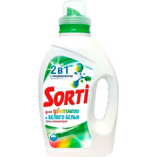 Стир.гель Сорти 1.3л. Для белого и цветного белья