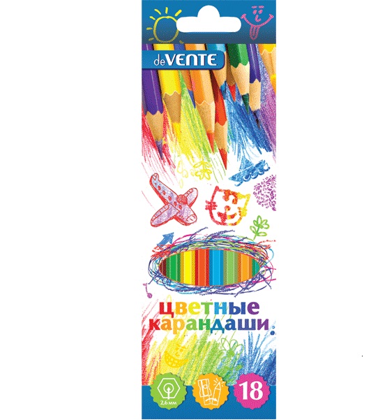 Набор цв. карандашей 18цв. deVENTE. Cosmo