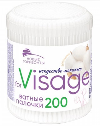 Ватные палочки Новые горизонты 200шт. банка (48)