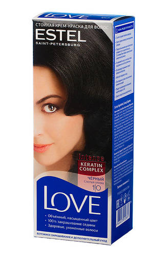 Краска д/волос Estel Love 1/0 Черный (10)
