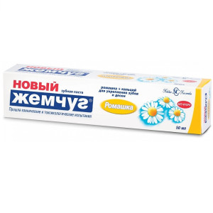 Зубн.паста Новый жемчуг 125мл. Ромашка