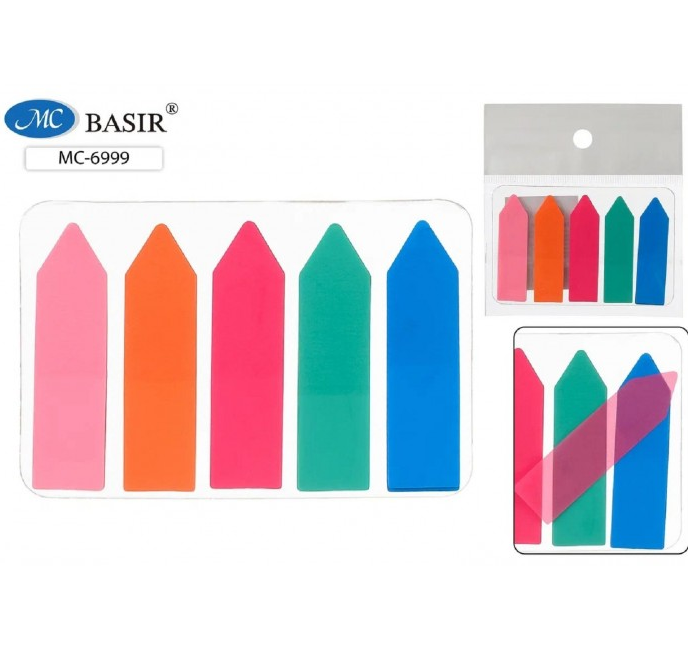 Набор блоков Basir 4,5*1,2см 5цв. 20л.