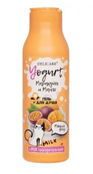 Гель для душа Delicare 400мл. Yogurt Маракуйя и Манго (18)