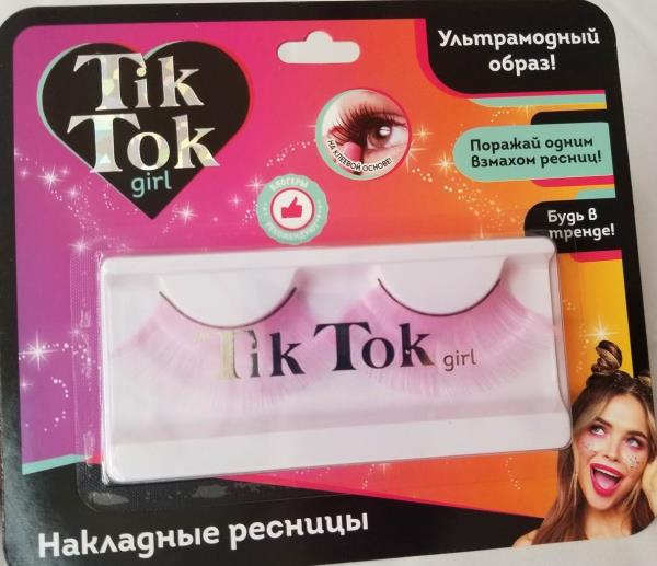 Ресницы накладные TIK TOK GIRL розовые