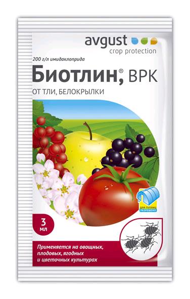 Инсектицид от почв.вред-ей Биотлин 3мл пакет (от тли) Август
