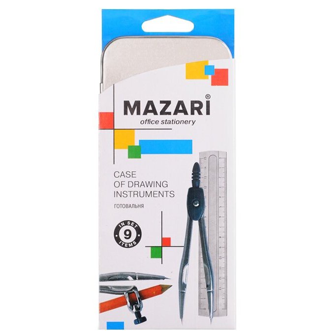 Готовальня  Mazari 9пр.