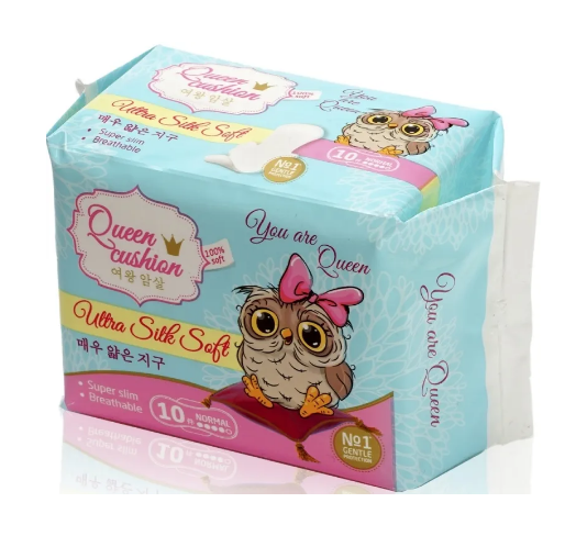 Прокладки Queen cushion Ultra Silk Soft Normal 10шт. (48)