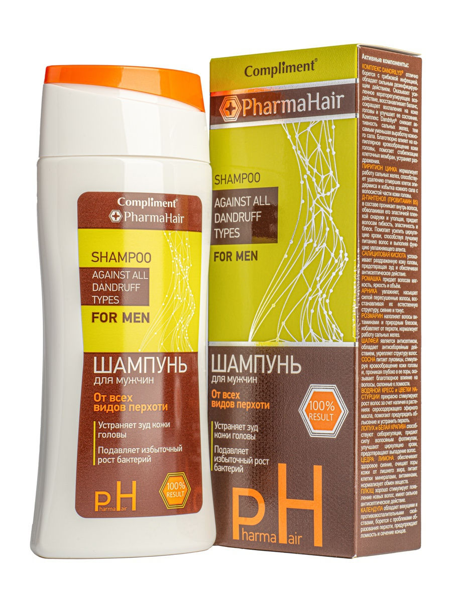 Шампунь Compliment 200мл. муж. PharmaHair от всех видов перхоти