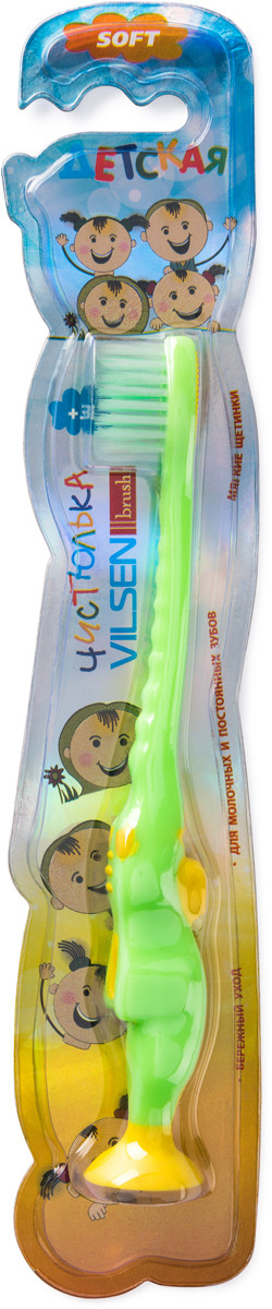 Зубная щетка Vilsen brush Дракончик мягкая (уп 12шт)