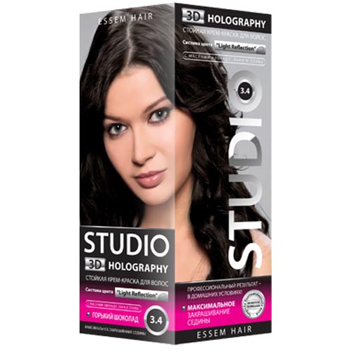 Краска д/волос Studio 3.4 Горький шоколад (6)