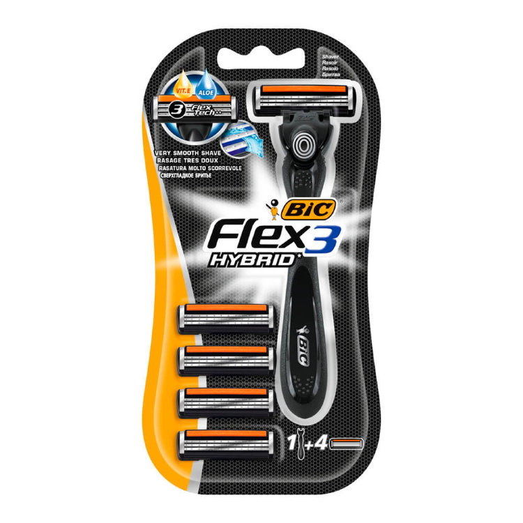 Станки Bic Hybrid 1+4карт.