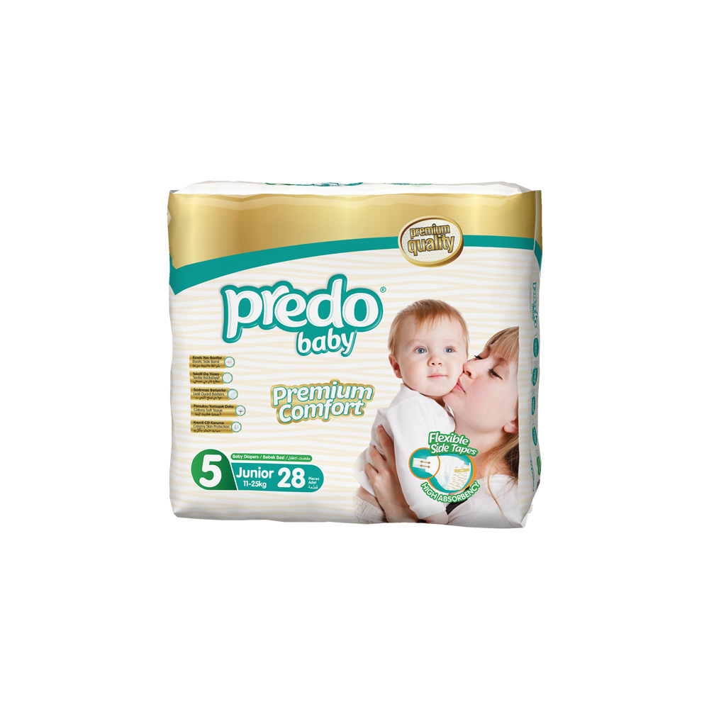 Подгузн. Predo baby --5-- 11-25кг. 28шт. Джуниор