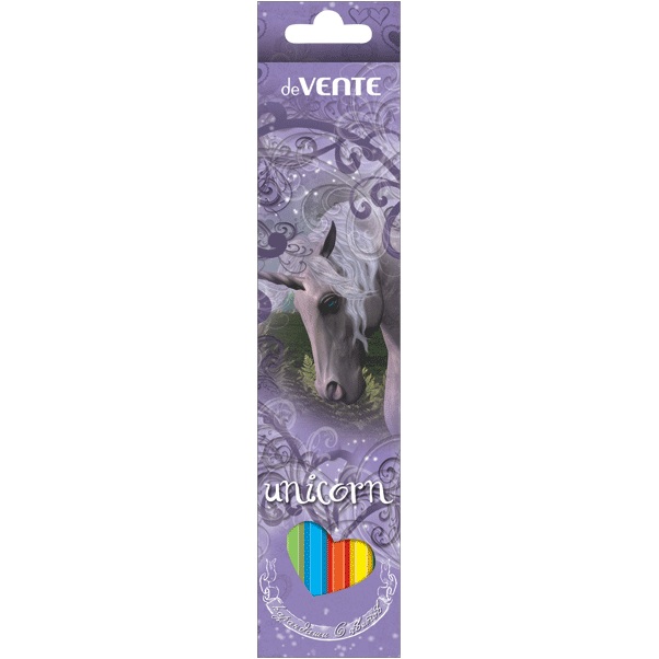 Набор цв. карандашей 6цв. deVente Unicorn